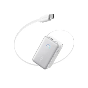 Anker A1638 Nano 45W Power Bank with Built-In Retractable USB-C Cable - 10000mAh